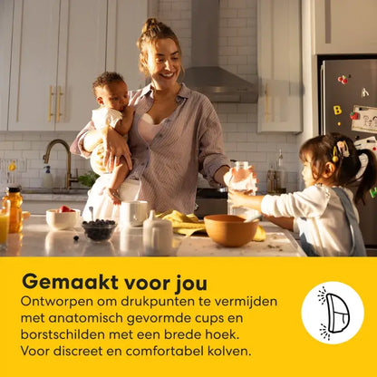 Medela Motion InBra handsfree borstkolf in gebruik