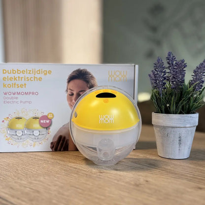 Wowmom PRO Handsfree Borstkolf bij Lotjez in Balen op een tafel