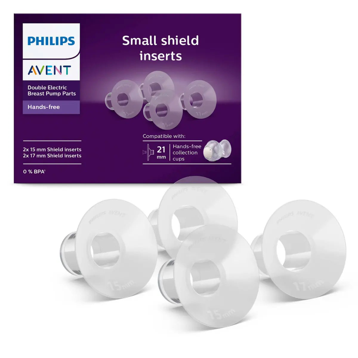 Philips Avent Handsfree Kolf Verkleiners - Small (15mm & 17mm)