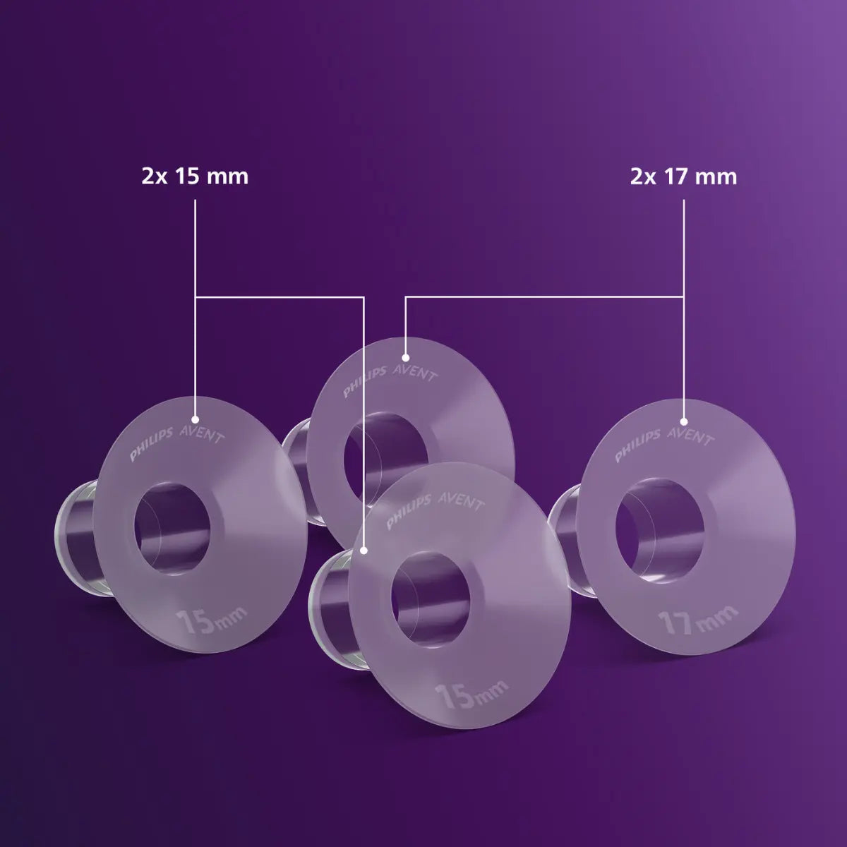 Philips Avent Handsfree Kolf Verkleiners - Small (15mm & 17mm)