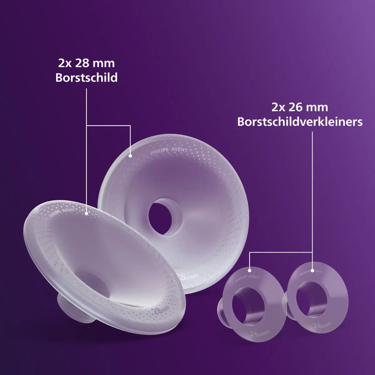 Philips Avent Handsfree Borstschild & Verkleiners - Large (26mm & 28mm)